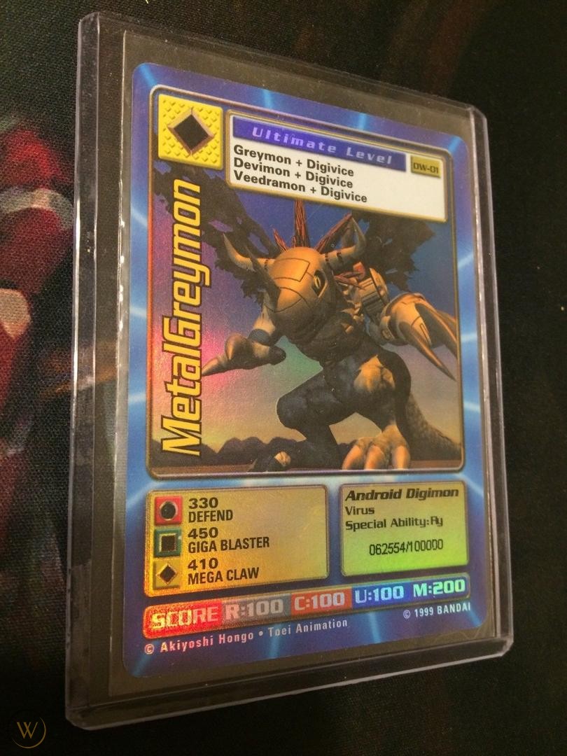 Digimon World Promo Card DW-01, serialized number 062554