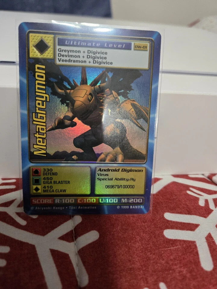 Digimon World Promo Card DW-01, serialized number 069679