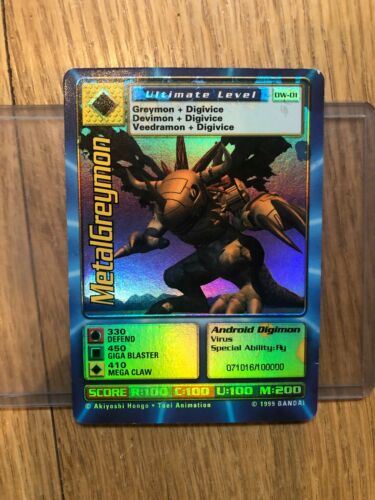 Digimon World Promo Card DW-01, serialized number 071016