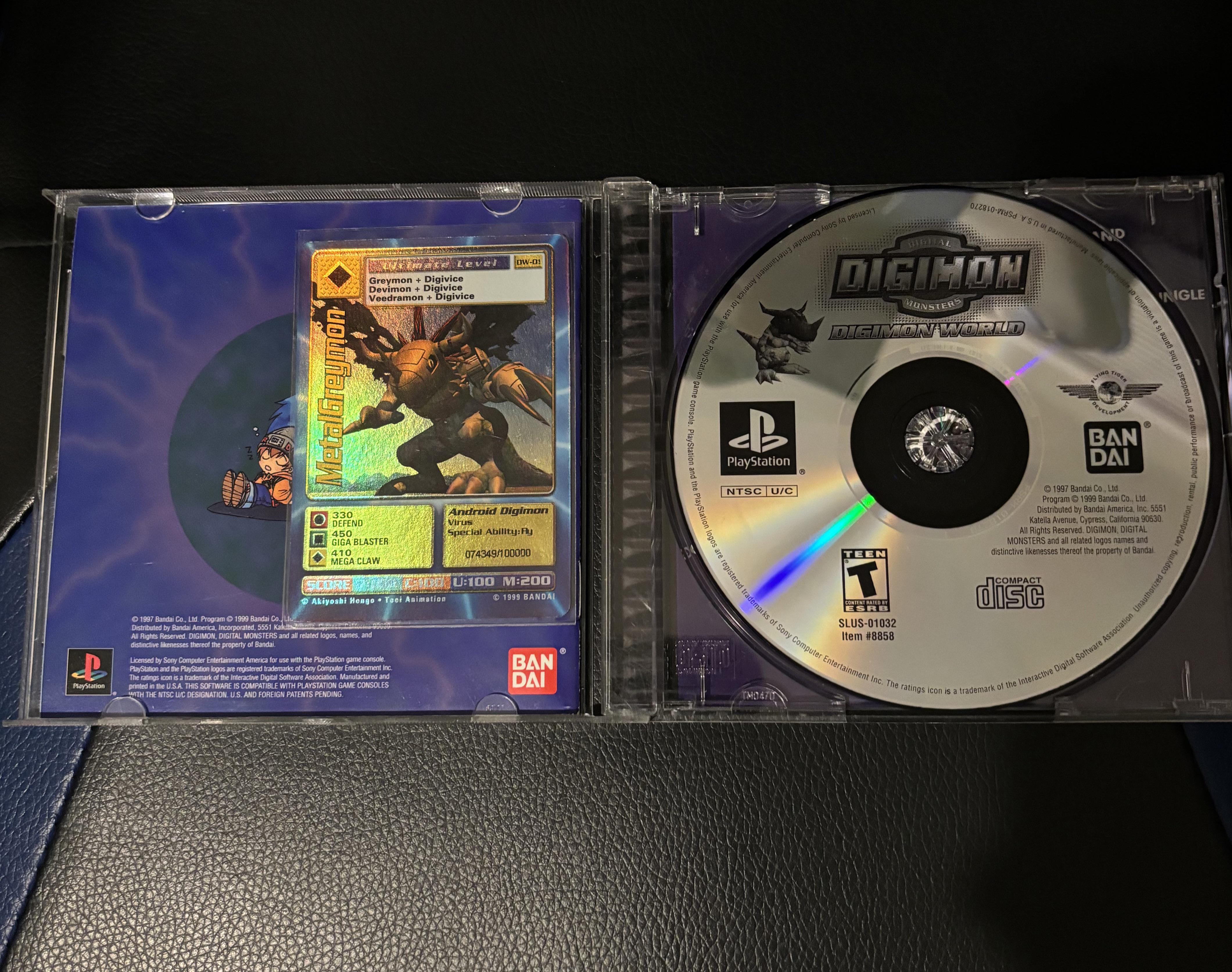 Digimon World Promo Card DW-01, serialized number 074349
