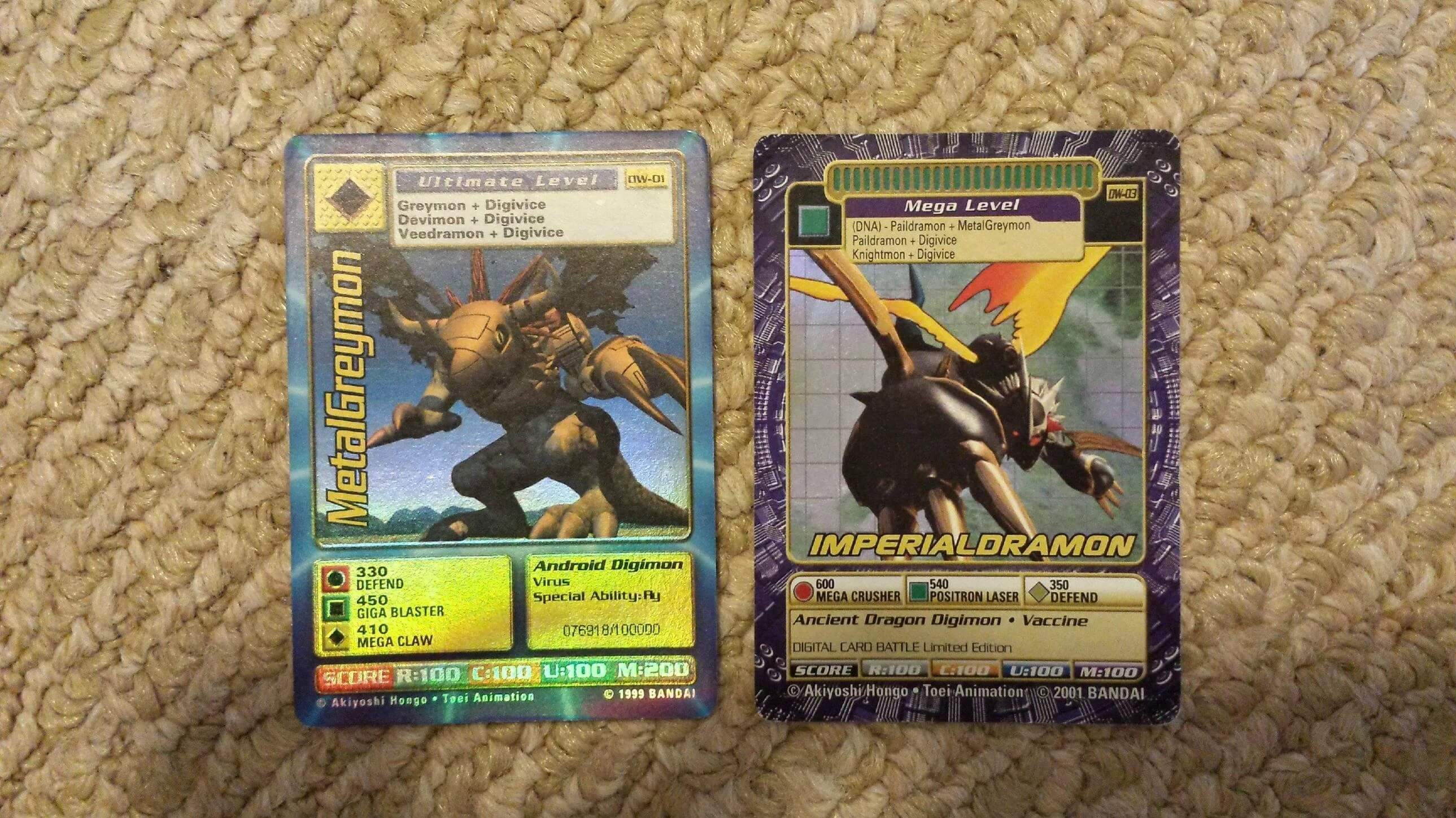 Digimon World Promo Card DW-01, serialized number 076918