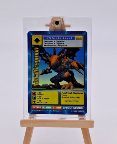 Digimon World Promo Card DW-01, serialized number 090399