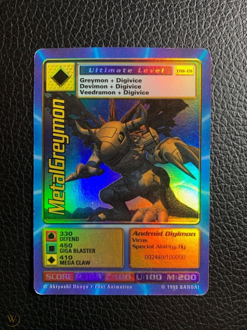 Digimon World Promo Card DW-01, serialized number 092449